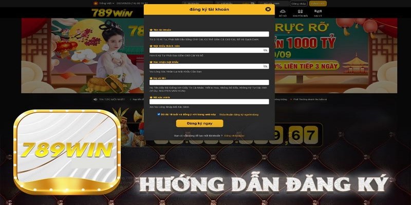 Hướng dẫn người chơi quy trình đăng ký 789WIN cơ bản